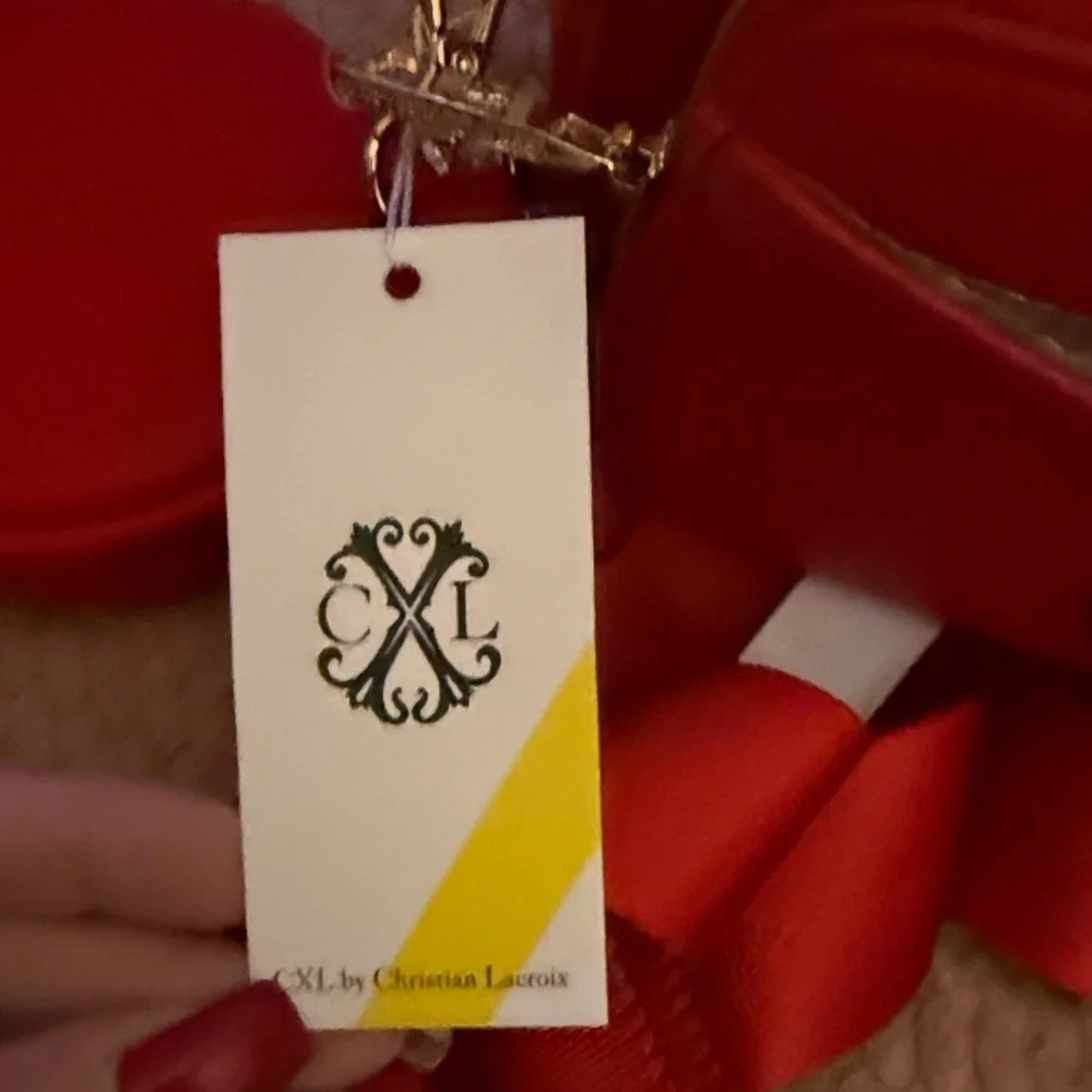 Christian Lacroix Vibrant Red Crossbody Bag with Coin Pouch